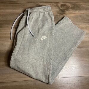 Nike Men Sweatpants Joggers Gray Fleece Athletic Pants Men Medium Bin J-2